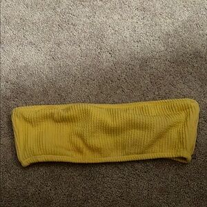 Yellow Kids Ribbed Bottoms